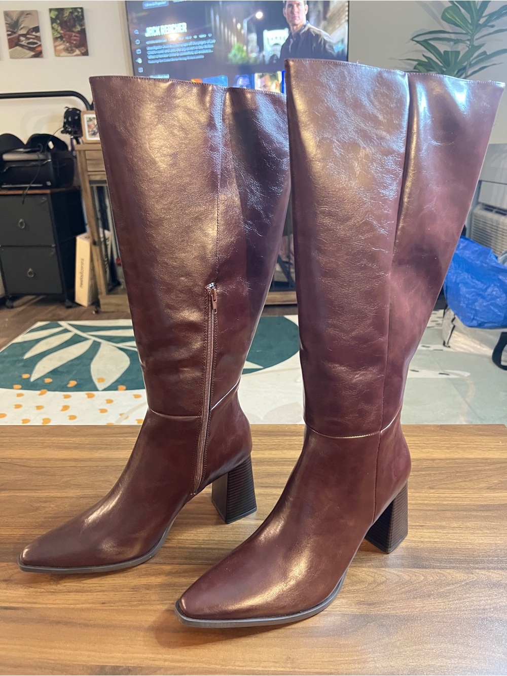Caite Chocolate Heeled Boot